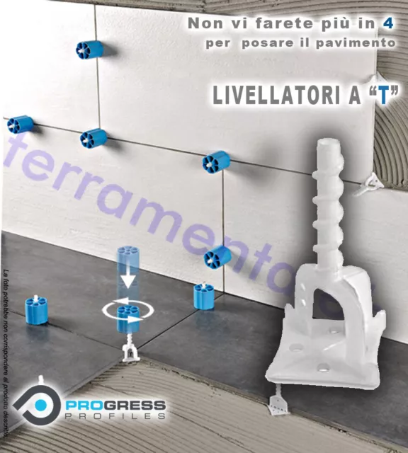 100Pz Livellatori Distanziatori Livellanti Proleveling System Mezzacroce T 1Mm