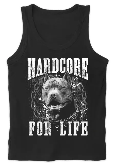 Hardcore for Life Herren Tank Top | Hardstyle Gabber RTC Musik Tshirt Techno |M1