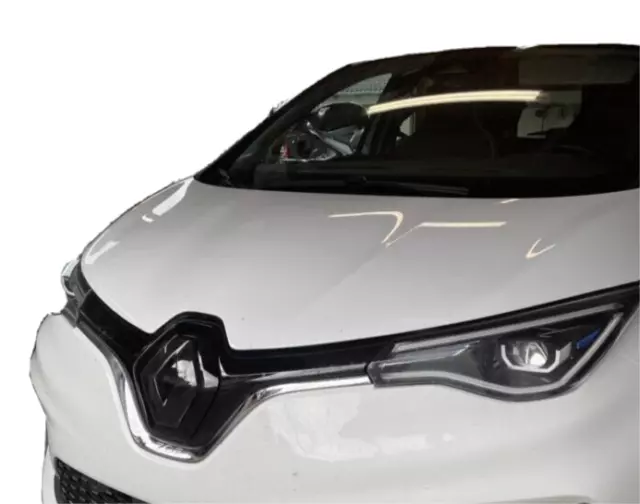 GLOSS BLACK badge logo COVERS for Renault Zoe 2019-2023 (front & rear) pair