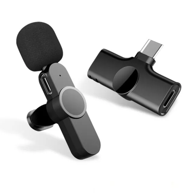 Wireless Microphone Mini Audio With Type-C Receiver For Conference Interview D