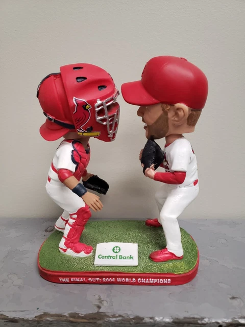 Adam Wainwright Yadier Molina Bobblehead 2006 World Series Final Out Çardinals
