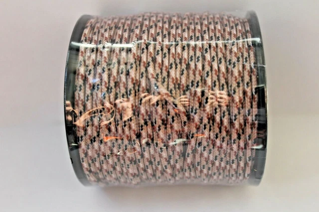 5 meter paracord 2 mm Farbmix beige schwarz weiss 60 % Polypropylen 40 % Poly