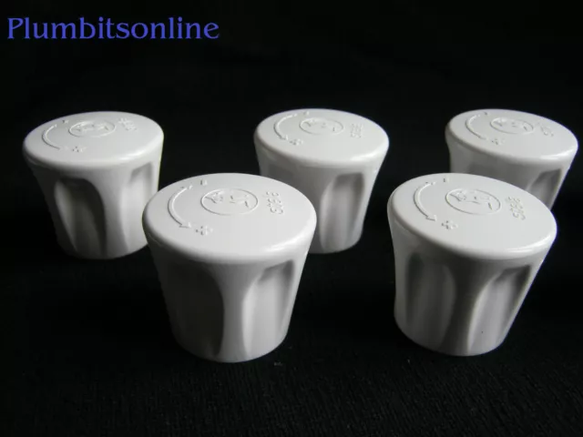 4 X Central heating Radiator Replacement Caps plastic - Larger Spindle Size