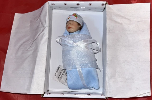 Ashton Drake Handful Collection Handful of Peace Tiny 4 1/2" Doll Blue Boy NEW