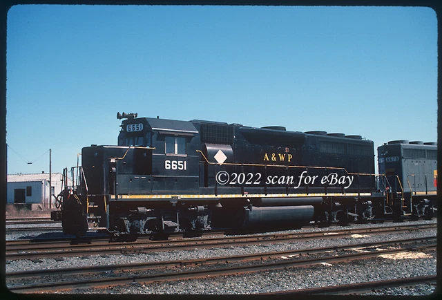 SBD Atlanta & West Point Railroad GP40 Original Kodachrome Slide