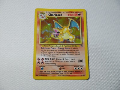 Carte Pokémon Charizard Dracaufeu 3/110 Set De Base Wizards