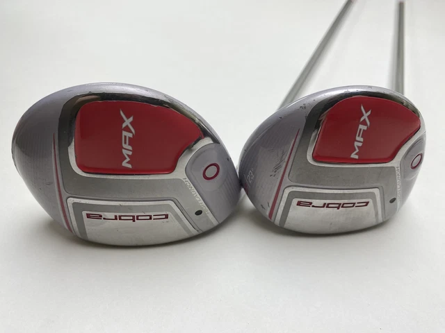 Cobra MAX 3 & 5 Fairway Wood Set 19* 23* Ozik Matrix White Tie X4 50g Ladies LH