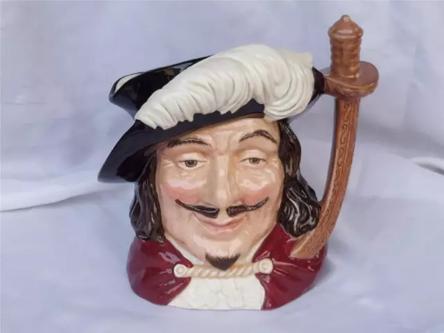 ROYAL DOULTON Large  Character  Toby  jug Porthos Three Musketeers D6440  18 cm