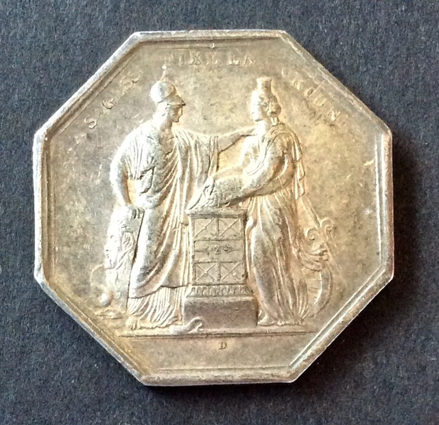 NOTAIRES LYON – JETON ARGENT poinçon Abeille (1860-1879), Argent