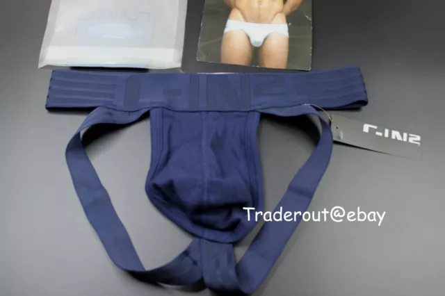 C-IN2 MEN NAVY blue Hard core cotton Jock strap jockstraps underwear size M  $30.00 - PicClick