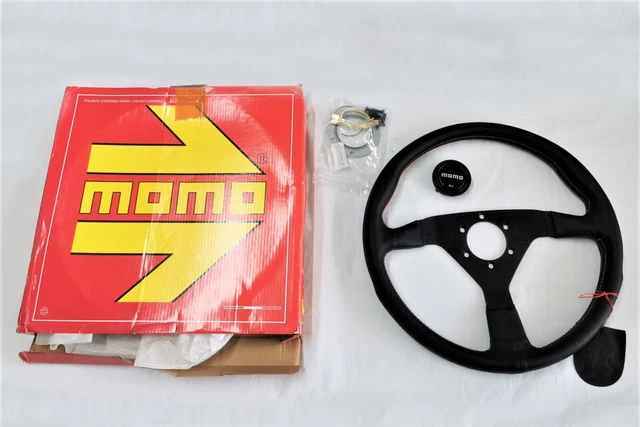 MOMO LEATHER SPORT Steering Wheel TYP V35 KBA 70068 10-16 35CM NOS