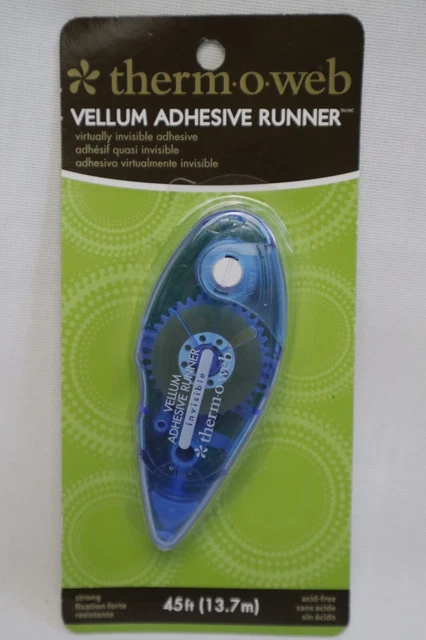 Thermoweb Vellum Adhesive Runner - 45 ft x 5/16" aplicador adhesivo invisible