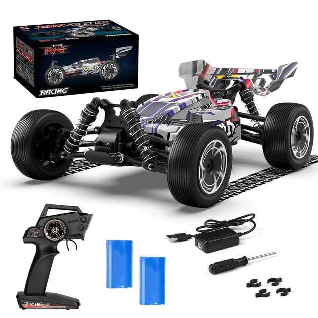 Elektrische Wasserpistole Ferngesteuertes Auto 4WD RC Truck 40 Km/h - 1/18 Geländewagen Mit 2 Akkus Für Kinder & Erwachsene 2 Akkus 60min Laufzeit