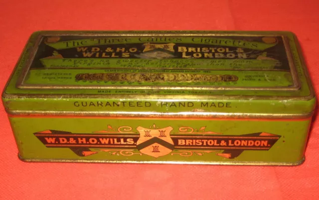 alte Zigaretten DOSE W.D.&H.O. Wills Virginia Tobacco Bristol & London 100 Stück