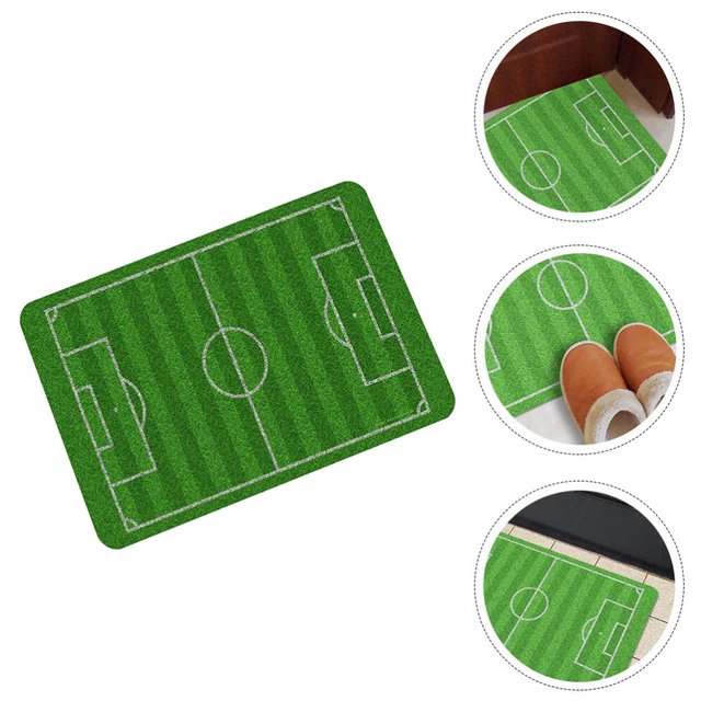 Tapis De Football Chambre Enfant 80x120cm - Tapis Jeu Terrain Foot Antidérapant Garçons Filles