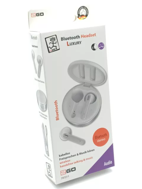 Bluetooth Kopfhörer In-Ear Headset für Apple iPhone Samsung Huawei mit Ladebox 3