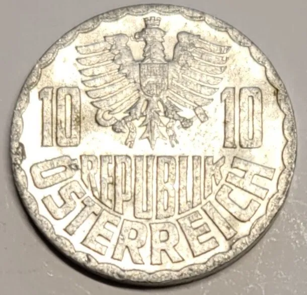 1953 AUSTRIA 10 GROSCHEN COIN - Circulated