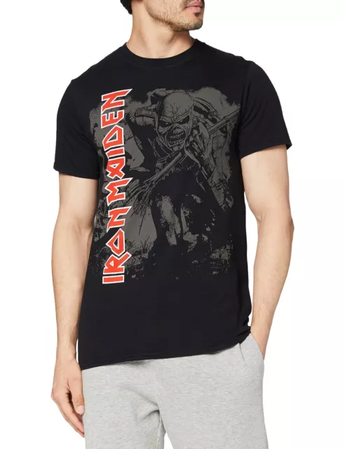 Iron Maiden Men's Hi Contrast Trooper T-Shirt XXL Black