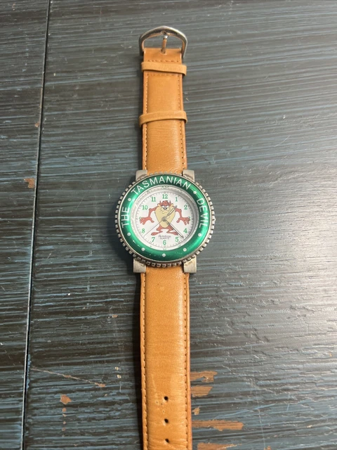 VINTAGE TAZ WATCH 90s Looney Tunes Tasmanian Devil Armitron Untested £