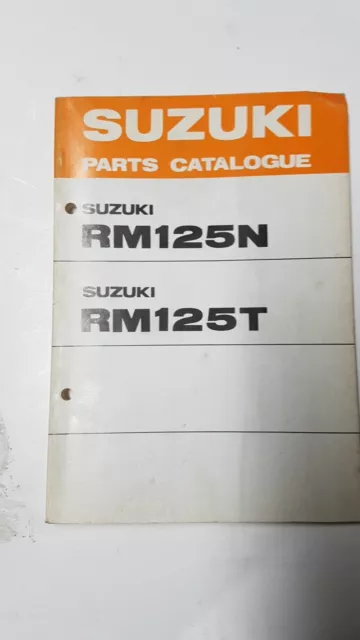 SUZUKI RM 125 N-T 1979 cross catalogo ricambi originale moto spare parts catalog
