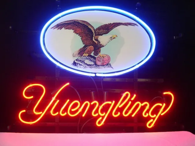 Yuengling Beer Eagle Lager 20"x16" Neon Light Sign Lamp Bar Wall Decor