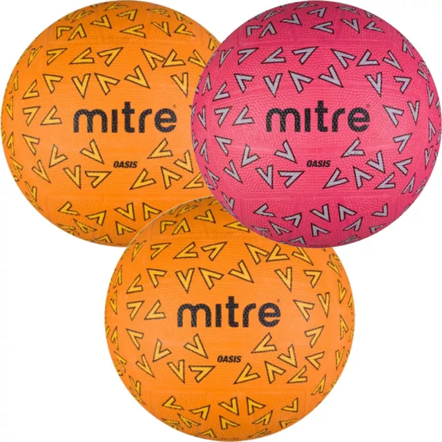 Mitre Netball Oasis Sports Training Netballs Grippy Size 4 5