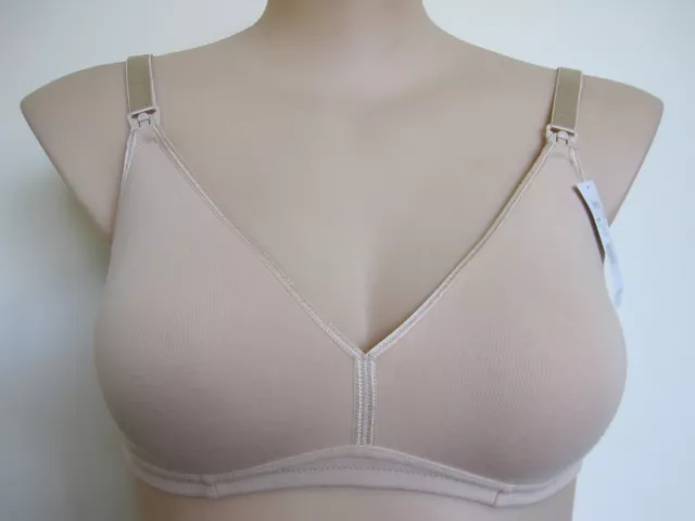 Berlei Ladies Cotton Maternity Wirefree Bra size 16C Colour Nude