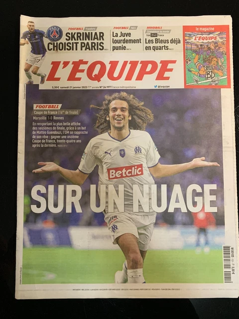 L'Equipe Du 8-9 Juin 1991 - OM Monaco Finale + Coupe Davis - Édition Originale