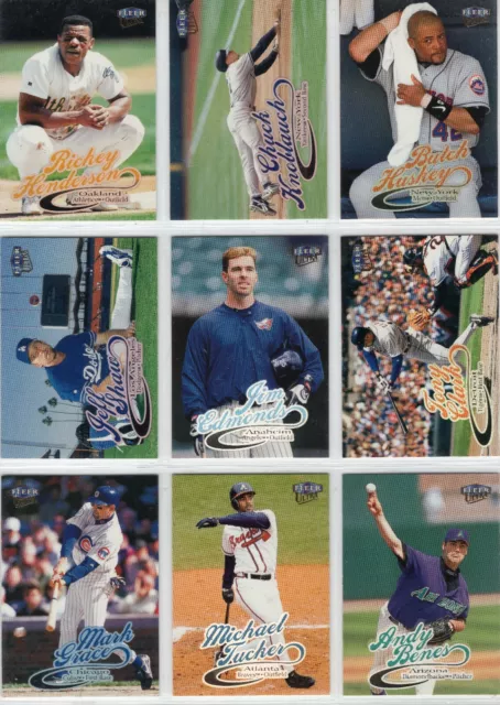 1999 Fleer Ultra Baseball Team Sets with SP's **Pick Your Team**