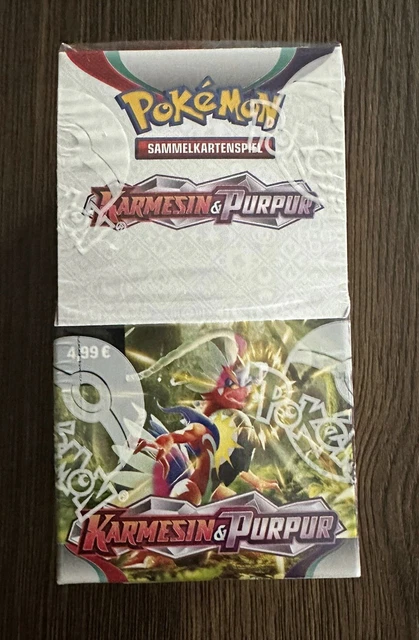 Pokemon Karmesin & Purpur 18 Booster Display 18er Box DEUTSCH NEU OVP