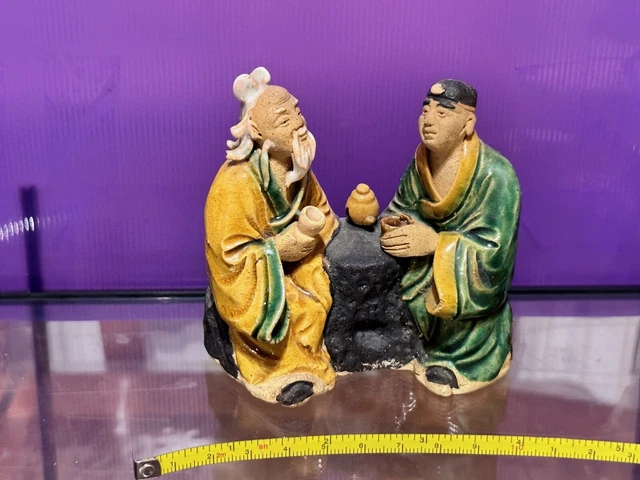 Oriental - Chinese / Japanese Ceramic Figure - Men Sitting