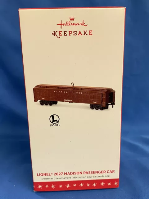 Lionel 2627 Madison Passenger Car Hallmark  Keepsake Ornament 2016 Die Cast