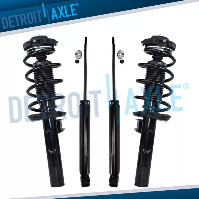 Front Struts w/Coil Spring Assembly Rear Shocks Absorbers for 2012-2017 VW Jetta