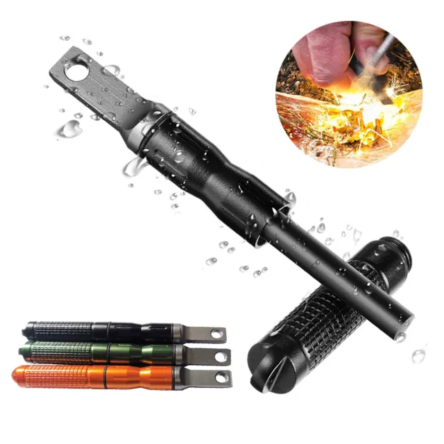 Flint Rod Fire Starter Outdoor Survival Magnesium Flint & Steel Striker Lighter