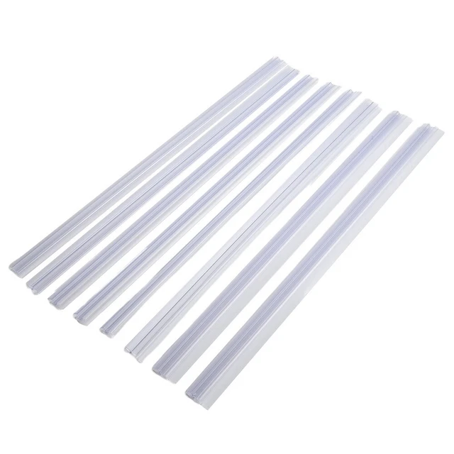 Para todas las puertas de vidrio sello de ducha recintos tira de goma húmeda y seca 2 piezas 50 cm