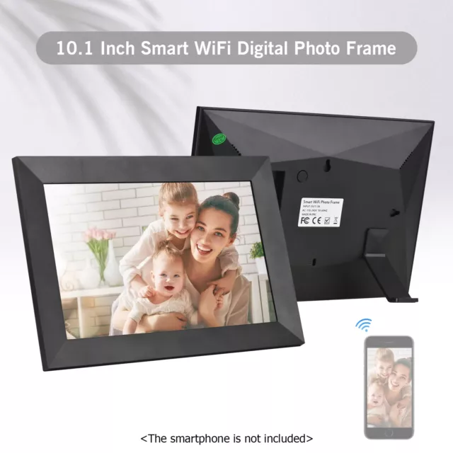 Andoer 10.1Inch Smart WiFi Digital Picture Frame 1280*800 Photo 16GB Memory P7L1