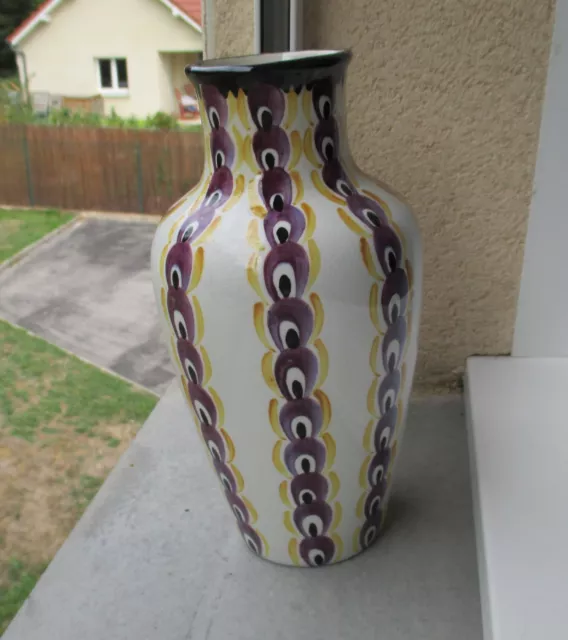 Vase Onnaing Barbotine Seville 836 Art Deco