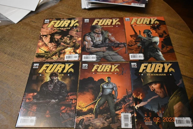 Fury Peacemaker #1,2,3,4,5,6 complete Marvel comic set, Garth Ennis,2006,  nm