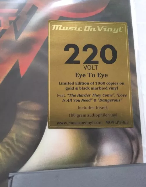 220 Volt - Eye To Eye Limited Edition marmoriert LP Album Vinyl Schallplatte 2022 Rock 3