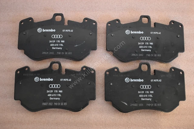 NEW GENUINE AUDI Rs5 R8 Ceramic Front Pads 6pot calipers Brembo ...