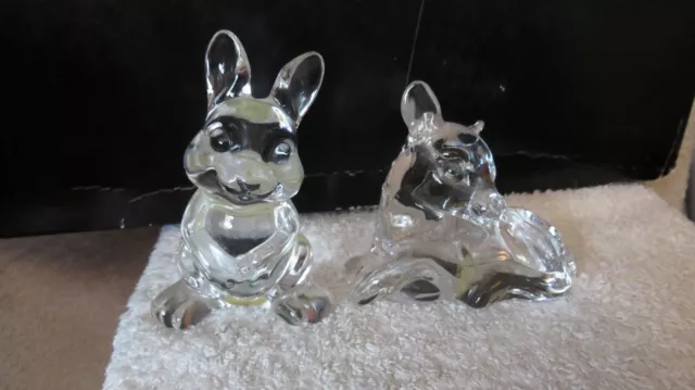 Exquisite Princess House Lead Crystal Fawn & Rabbit - UNBOXED