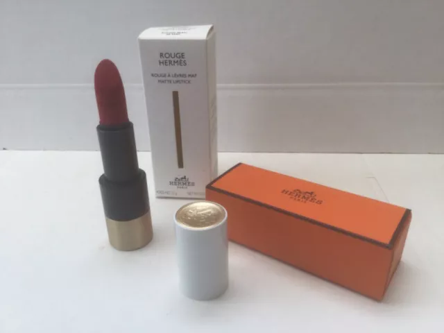 Rouge Hermes Satin Lipstick (Rouge Casaque 64 Satine) 3.5g/0.12oz. NEW