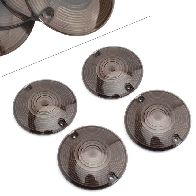 4 pz nuovo coperchio luce segnale di svolta lente fumo per Harley Davidson Electra Glide