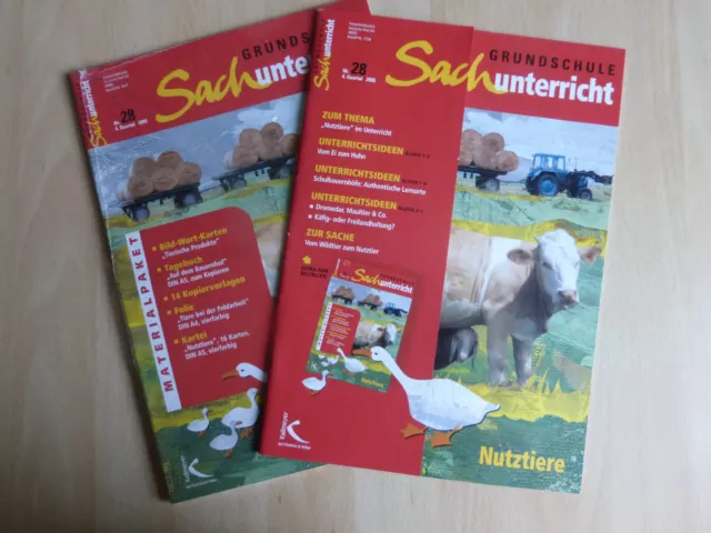 Grundschule Sachunterricht: Nutztiere Heft + Materialpaket