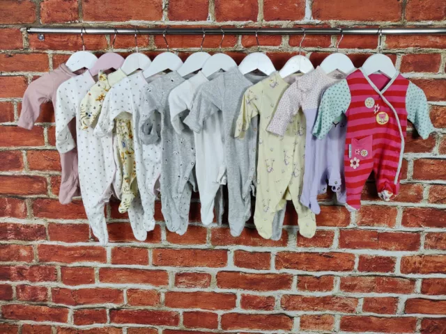 Baby Girls Bundle Age Newborn 1 Month Mothercare Next Etc Babygro Romper 56Cm