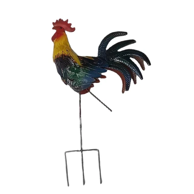 Garten Metallpfähle Outdoor Schild Huhnpfahl Outdoor Garten Kunst Huhn