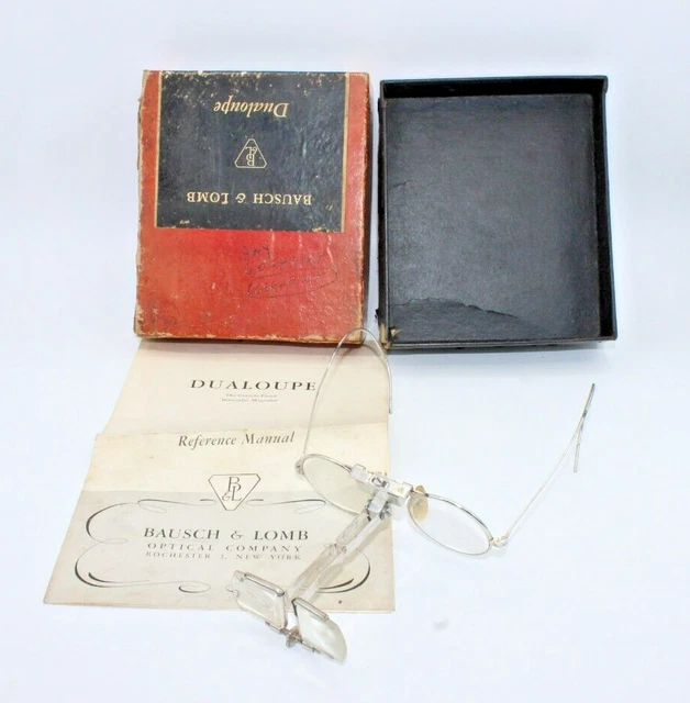 Antique Bausch and Lomb 4X 7X Double Loupe BL Ray Ban Magnifying Glasses