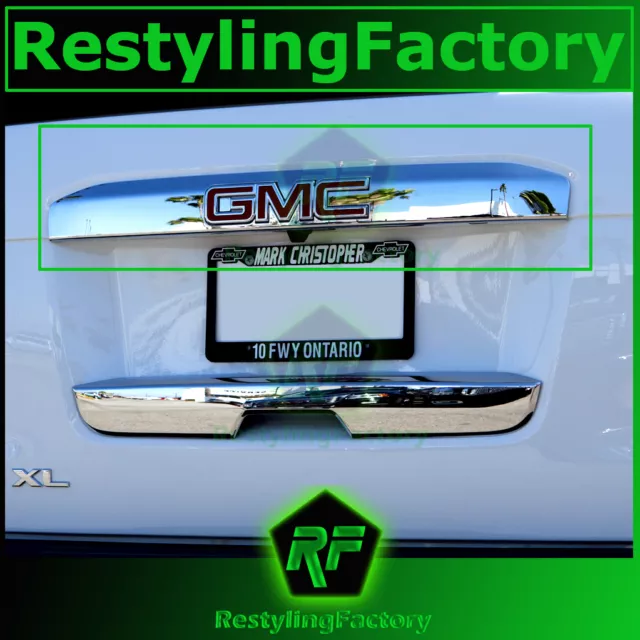 15-20 GMC Yukon+XL Triple Chrome Upper Liftgate Tailgate Handle Cover 2015-2020