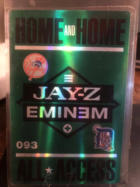 Jay-Z / Eminem 2010 "The Home And Home Tour - All Access Pass *Super Rear*