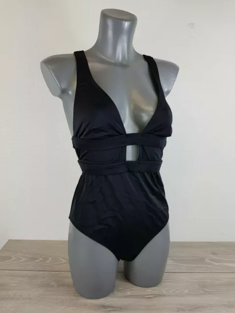 Ivory Rose Fuller Bust DD-G cup Black Swimsuit size UK 34E (10).